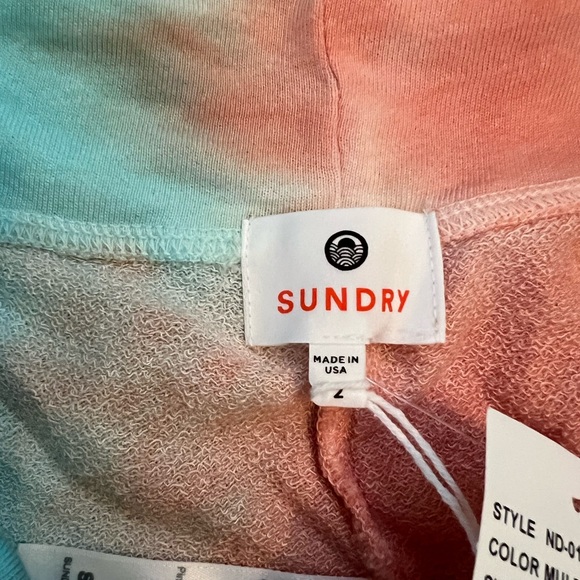 Sundry Multicolor Tie Dye Basic Sweatpants NEW - Picture 9 of 10